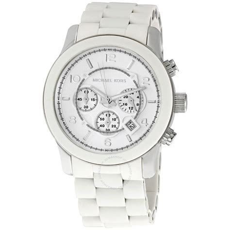 Michael Kors Runway White Chrono Unisex Watch MK8108